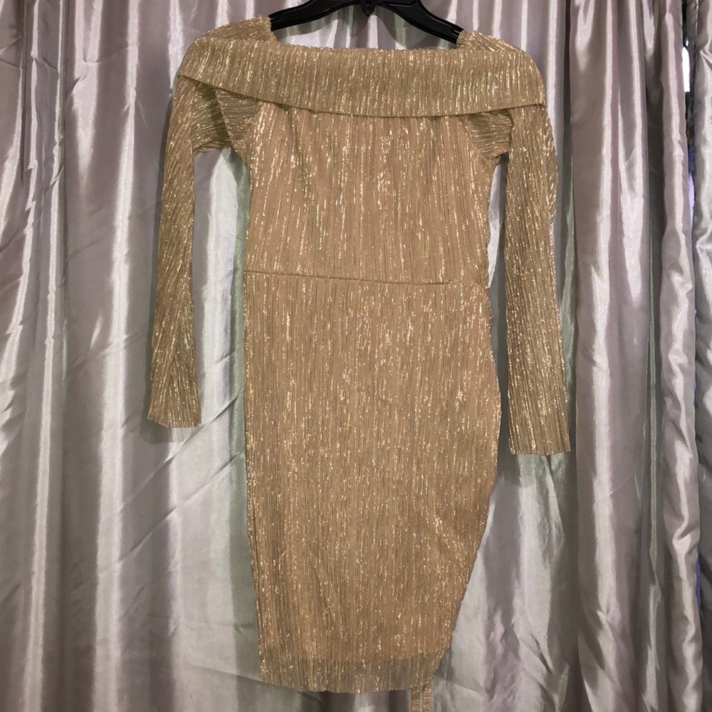 Gold Mini Dress - Picture 2 of 2